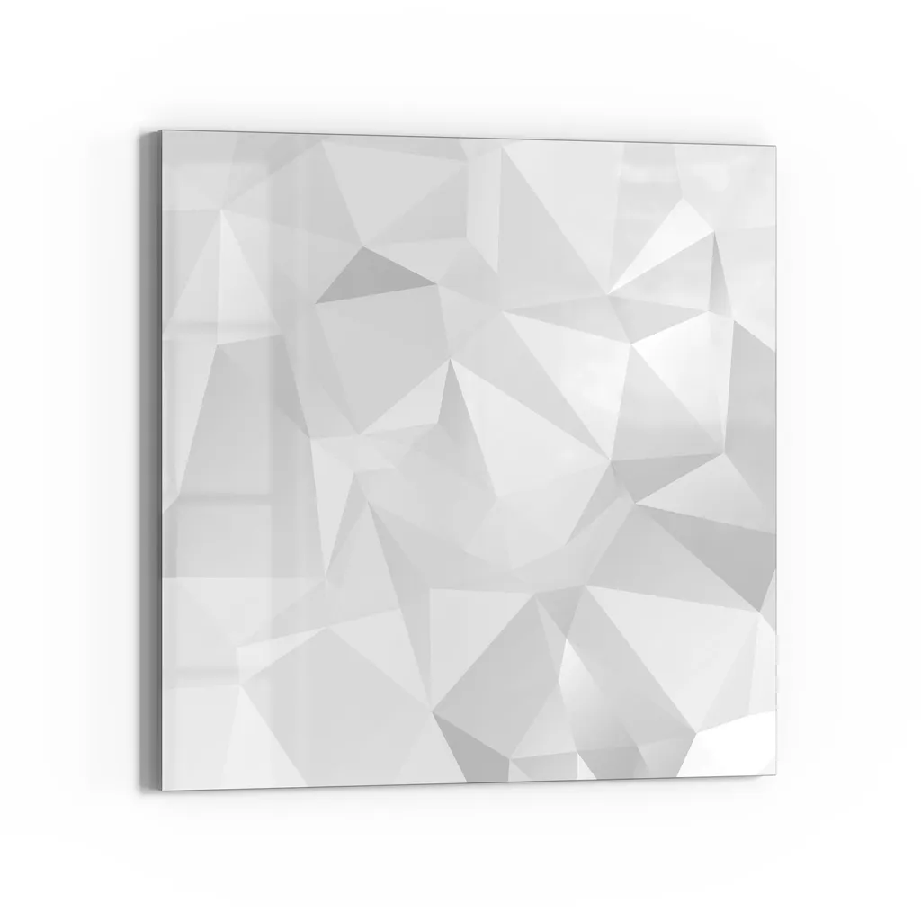 DEQORI Magnettafel Glas 30x30 cm 'Geometrisches Muster' beschreibbar Whiteboard